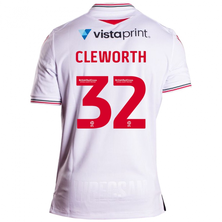 Niño Camiseta Max Cleworth #32 Blanco 2ª Equipación 2023/24 La Camisa Argentina