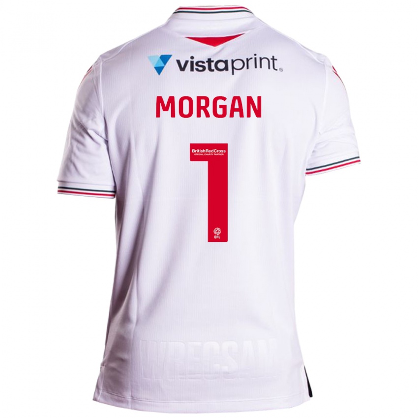 Niño Camiseta Delyth Morgan #1 Blanco 2ª Equipación 2023/24 La Camisa Argentina