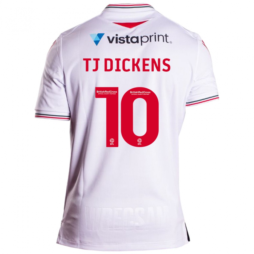 Niño Camiseta Tonicha Tj Dickens #10 Blanco 2ª Equipación 2023/24 La Camisa Argentina