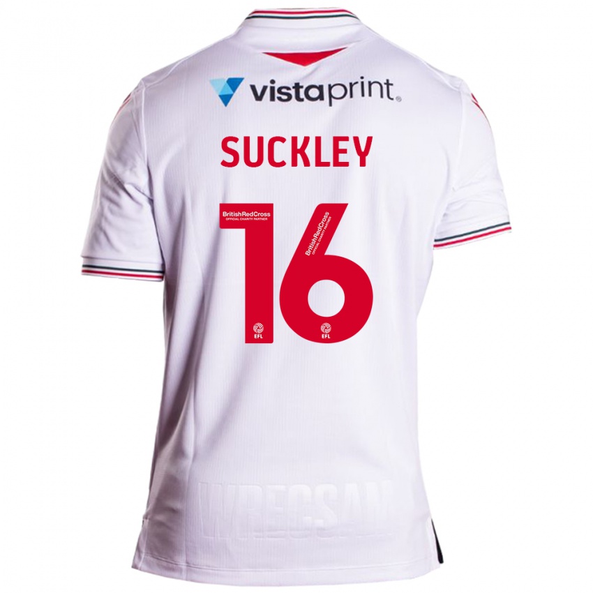 Niño Camiseta Ava Suckley #16 Blanco 2ª Equipación 2023/24 La Camisa Argentina