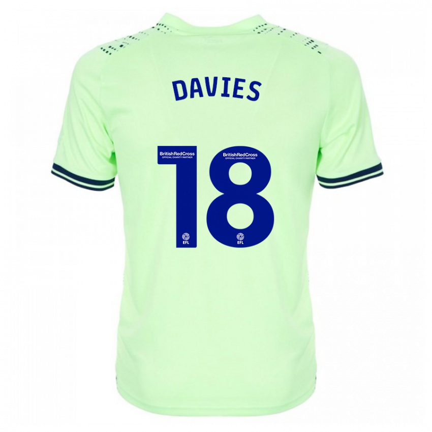 Niño Camiseta Jessica Davies #18 Armada 2ª Equipación 2023/24 La Camisa Argentina