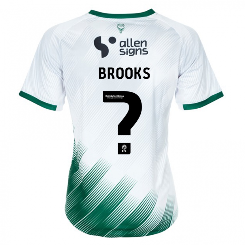 Niño Camiseta Billy Brooks #0 Blanco 2ª Equipación 2023/24 La Camisa Argentina