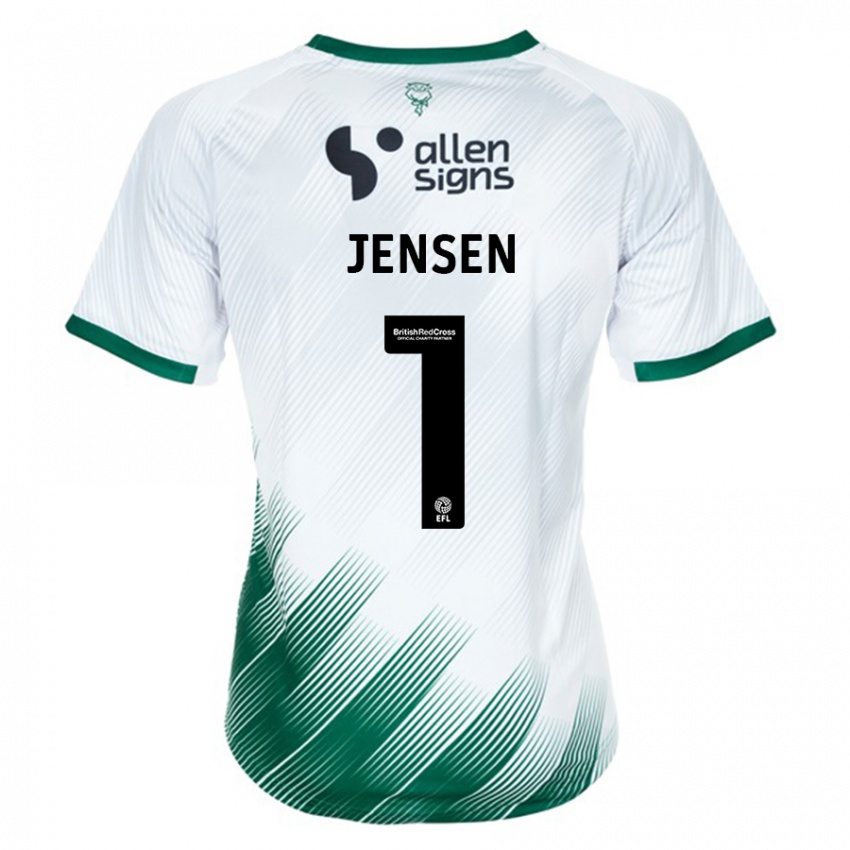 Niño Camiseta Lukas Jensen #1 Blanco 2ª Equipación 2023/24 La Camisa Argentina