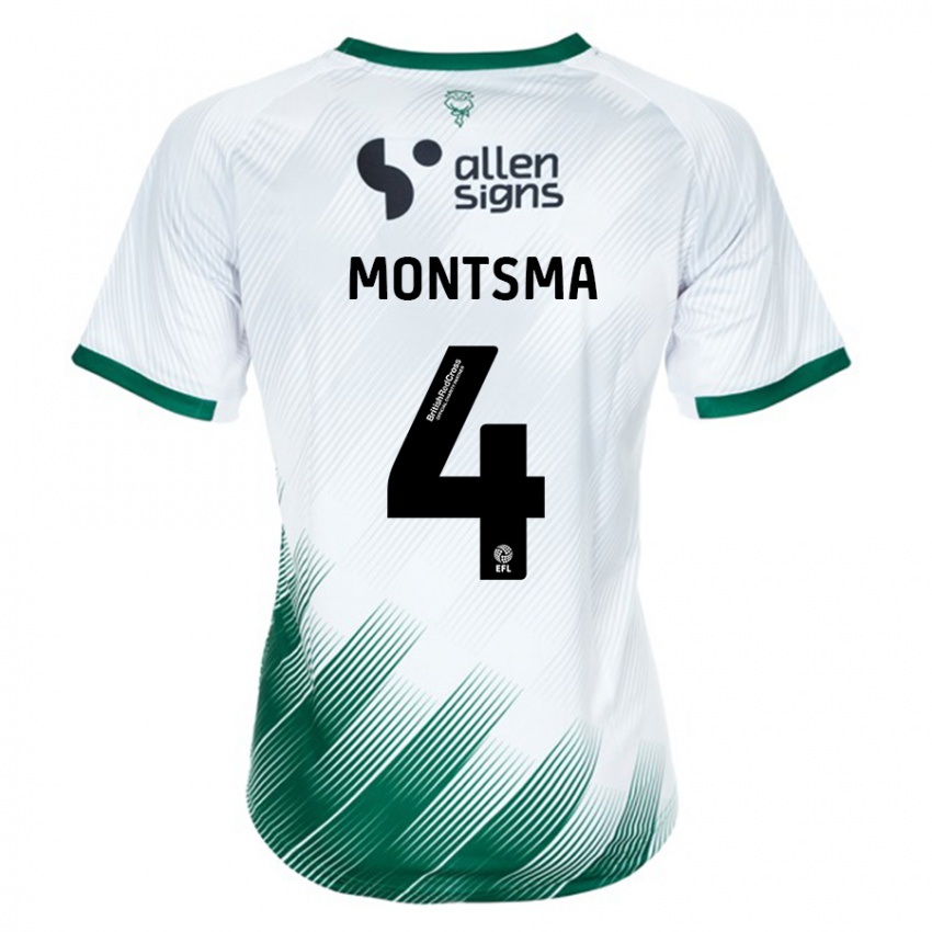 Niño Camiseta Lewis Montsma #4 Blanco 2ª Equipación 2023/24 La Camisa Argentina