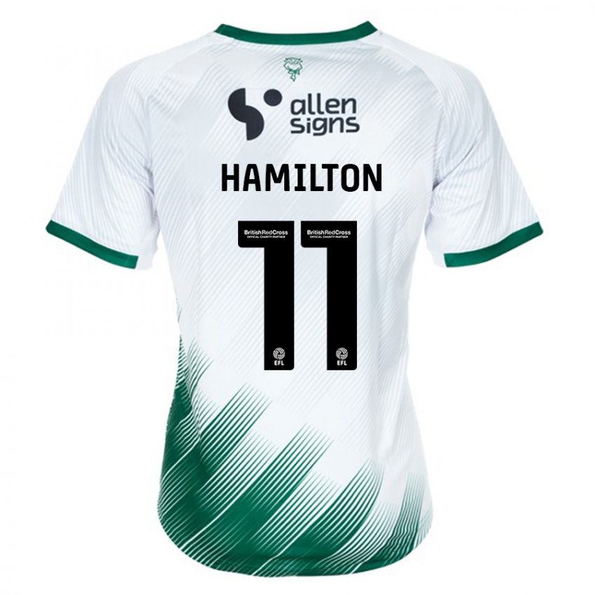 Niño Camiseta Ethan Hamilton #11 Blanco 2ª Equipación 2023/24 La Camisa Argentina