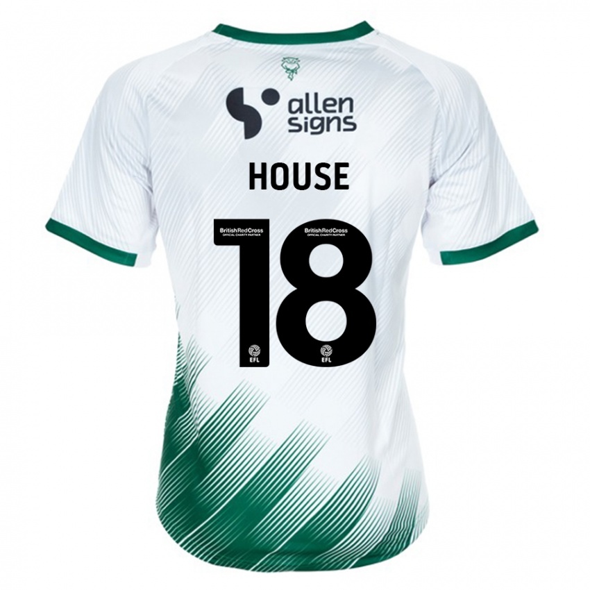 Niño Camiseta Ben House #18 Blanco 2ª Equipación 2023/24 La Camisa Argentina