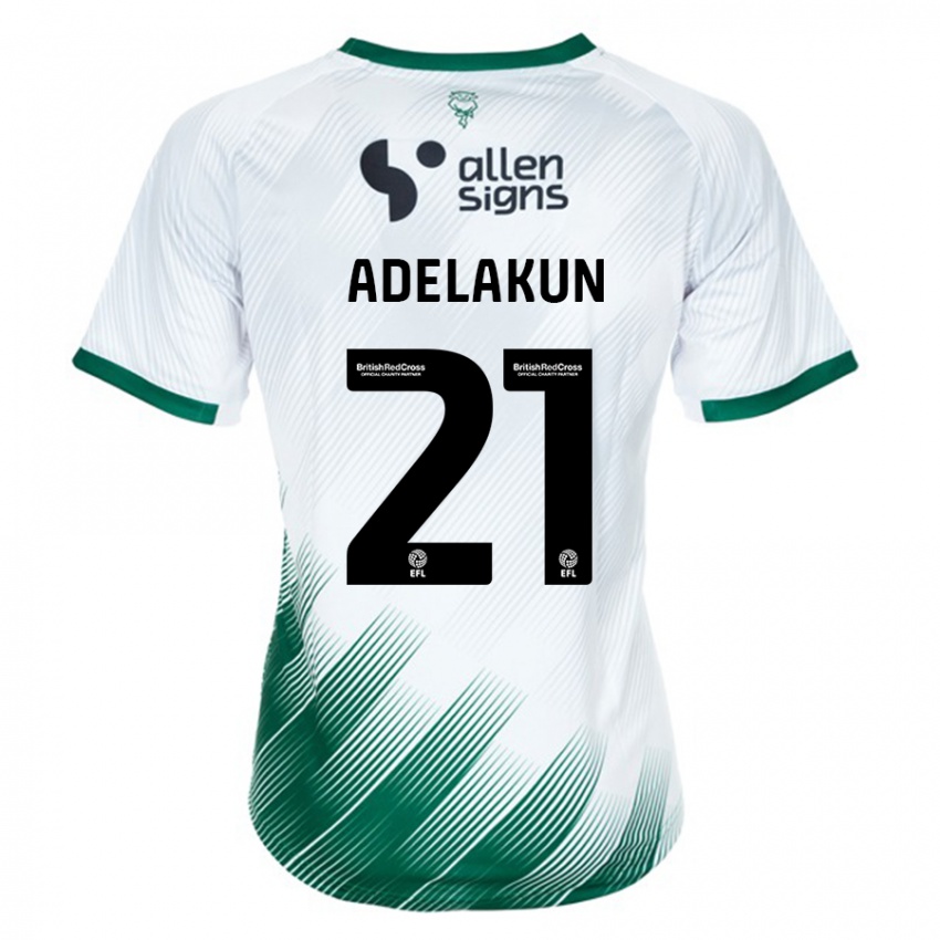 Niño Camiseta Hakeeb Adelakun #21 Blanco 2ª Equipación 2023/24 La Camisa Argentina