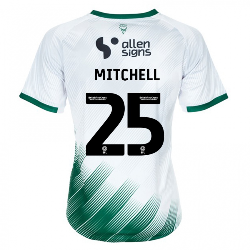 Niño Camiseta Alex Mitchell #25 Blanco 2ª Equipación 2023/24 La Camisa Argentina