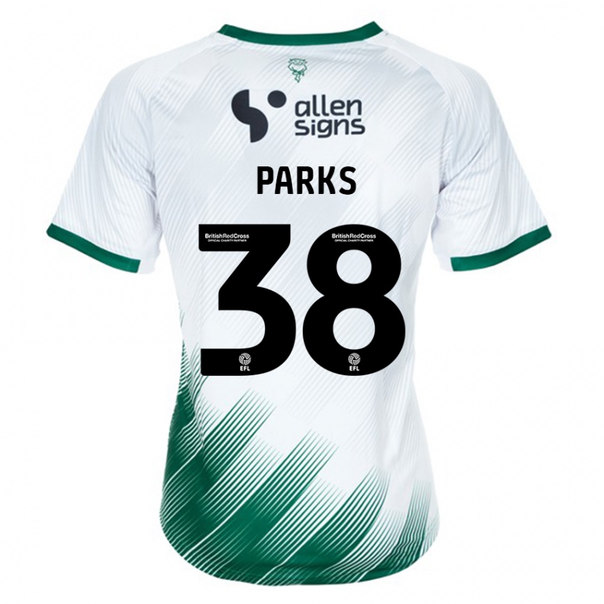 Niño Camiseta Charlie Parks #38 Blanco 2ª Equipación 2023/24 La Camisa Argentina