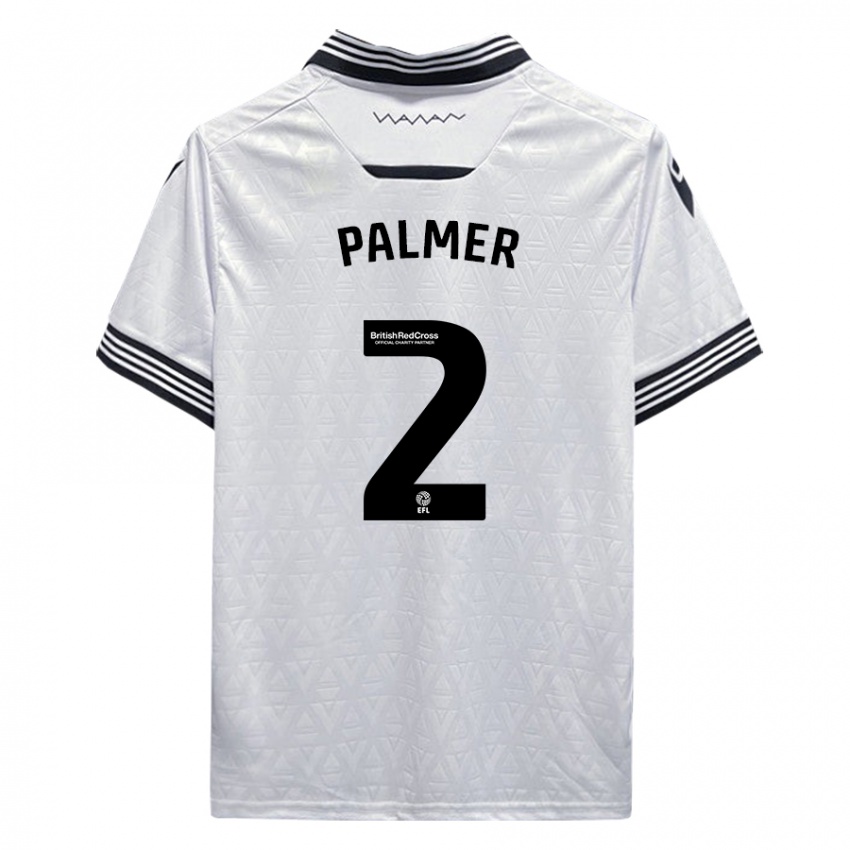 Niño Camiseta Liam Palmer #2 Blanco 2ª Equipación 2023/24 La Camisa Argentina