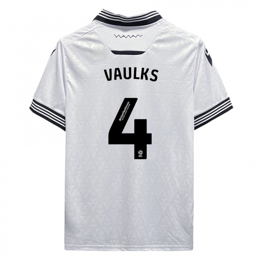 Niño Camiseta Will Vaulks #4 Blanco 2ª Equipación 2023/24 La Camisa Argentina