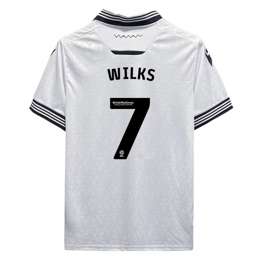 Niño Camiseta Mallik Wilks #7 Blanco 2ª Equipación 2023/24 La Camisa Argentina