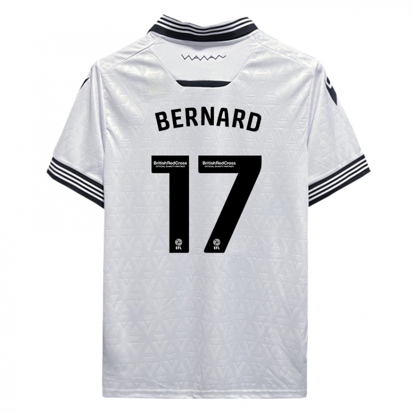 Niño Camiseta Di'shon Bernard #17 Blanco 2ª Equipación 2023/24 La Camisa Argentina