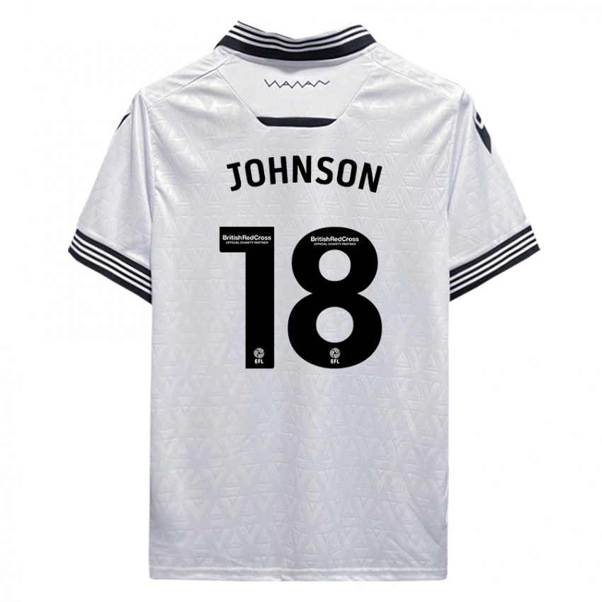 Niño Camiseta Marvin Johnson #18 Blanco 2ª Equipación 2023/24 La Camisa Argentina