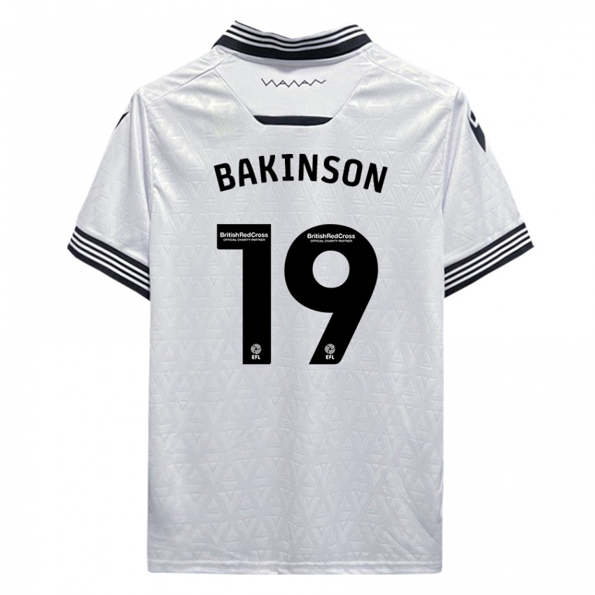 Niño Camiseta Tyreeq Bakinson #19 Blanco 2ª Equipación 2023/24 La Camisa Argentina