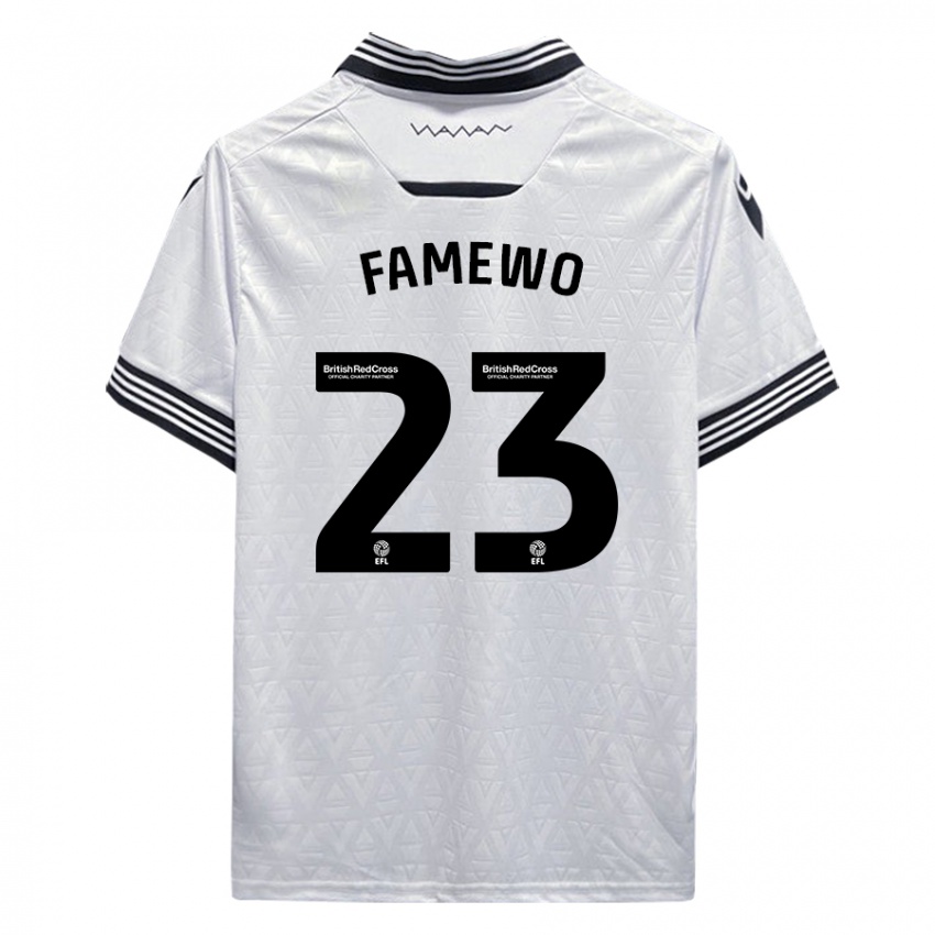 Niño Camiseta Akin Famewo #23 Blanco 2ª Equipación 2023/24 La Camisa Argentina