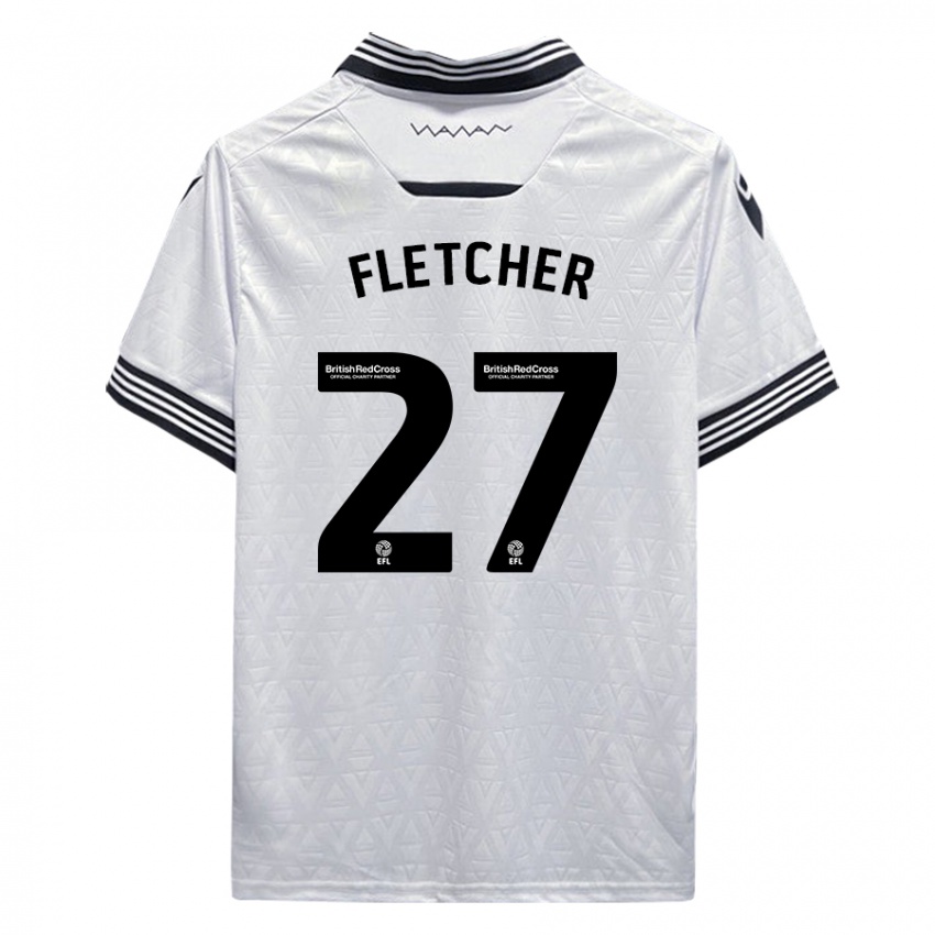 Niño Camiseta Ashley Fletcher #27 Blanco 2ª Equipación 2023/24 La Camisa Argentina