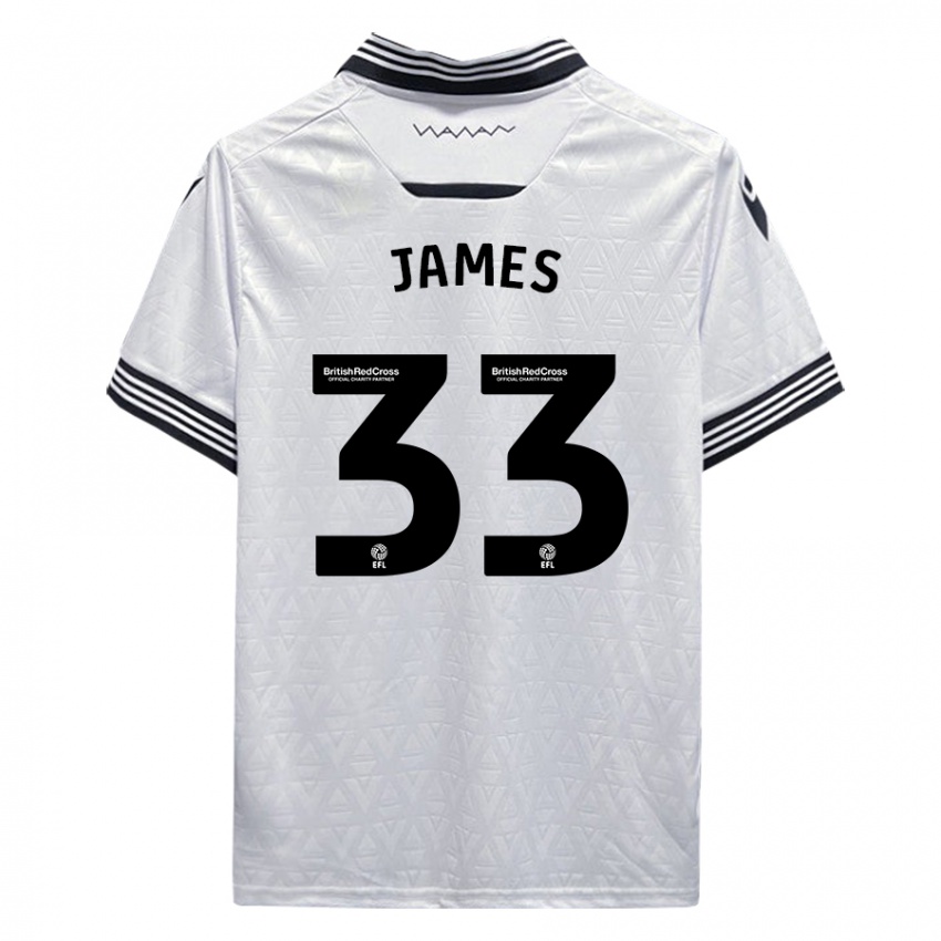 Niño Camiseta Reece James #33 Blanco 2ª Equipación 2023/24 La Camisa Argentina