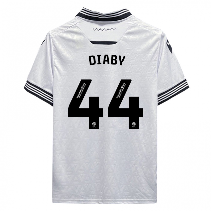 Niño Camiseta Momo Diaby #44 Blanco 2ª Equipación 2023/24 La Camisa Argentina