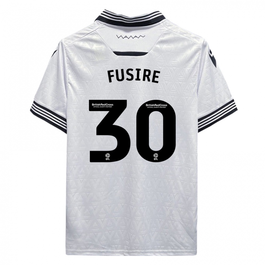 Niño Camiseta Sean Fusire #30 Blanco 2ª Equipación 2023/24 La Camisa Argentina