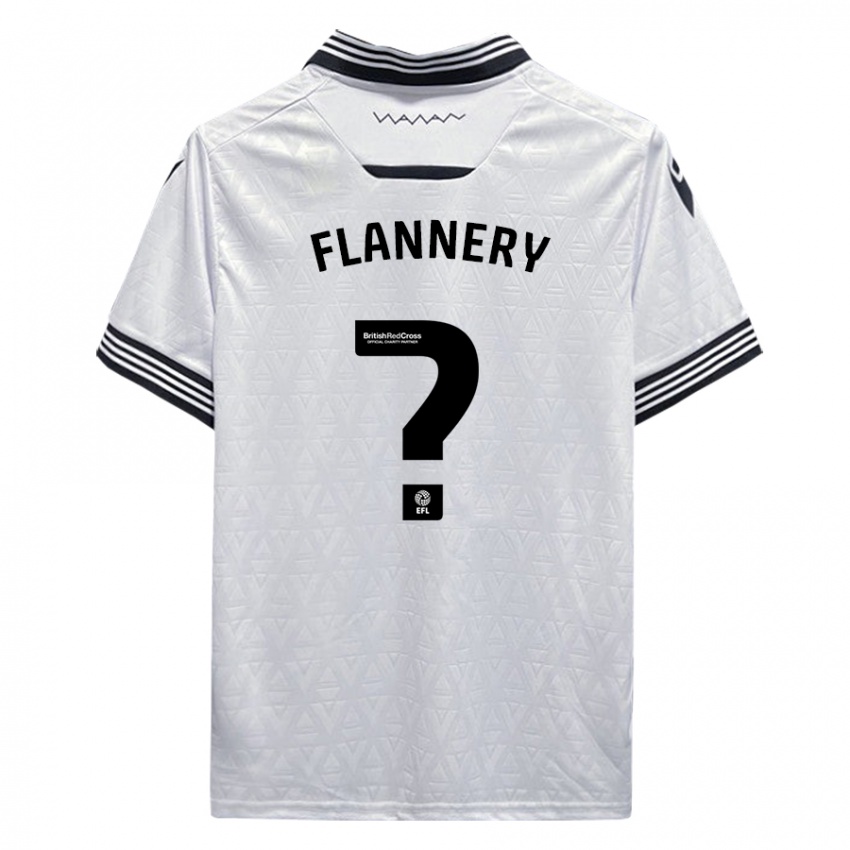 Niño Camiseta Cian Flannery #0 Blanco 2ª Equipación 2023/24 La Camisa Argentina