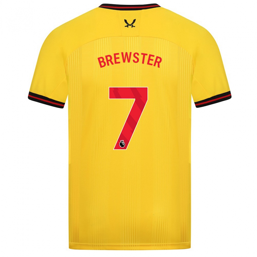 Niño Camiseta Rhian Brewster #7 Amarillo 2ª Equipación 2023/24 La Camisa Argentina