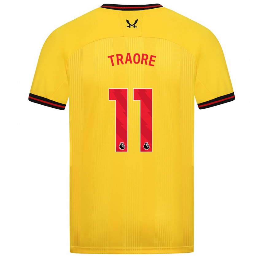 Niño Camiseta Bénie Traoré #11 Amarillo 2ª Equipación 2023/24 La Camisa Argentina