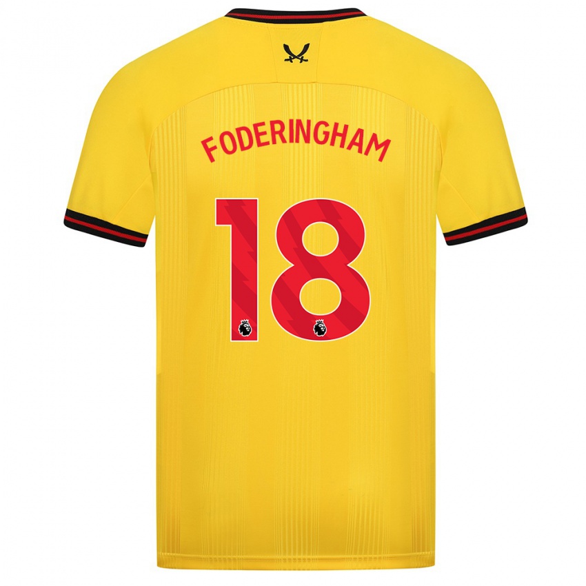 Niño Camiseta Wes Foderingham #18 Amarillo 2ª Equipación 2023/24 La Camisa Argentina