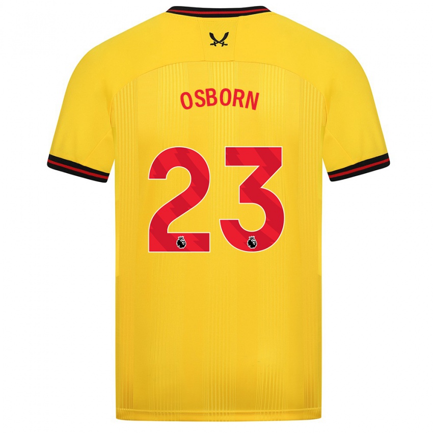 Niño Camiseta Ben Osborn #23 Amarillo 2ª Equipación 2023/24 La Camisa Argentina