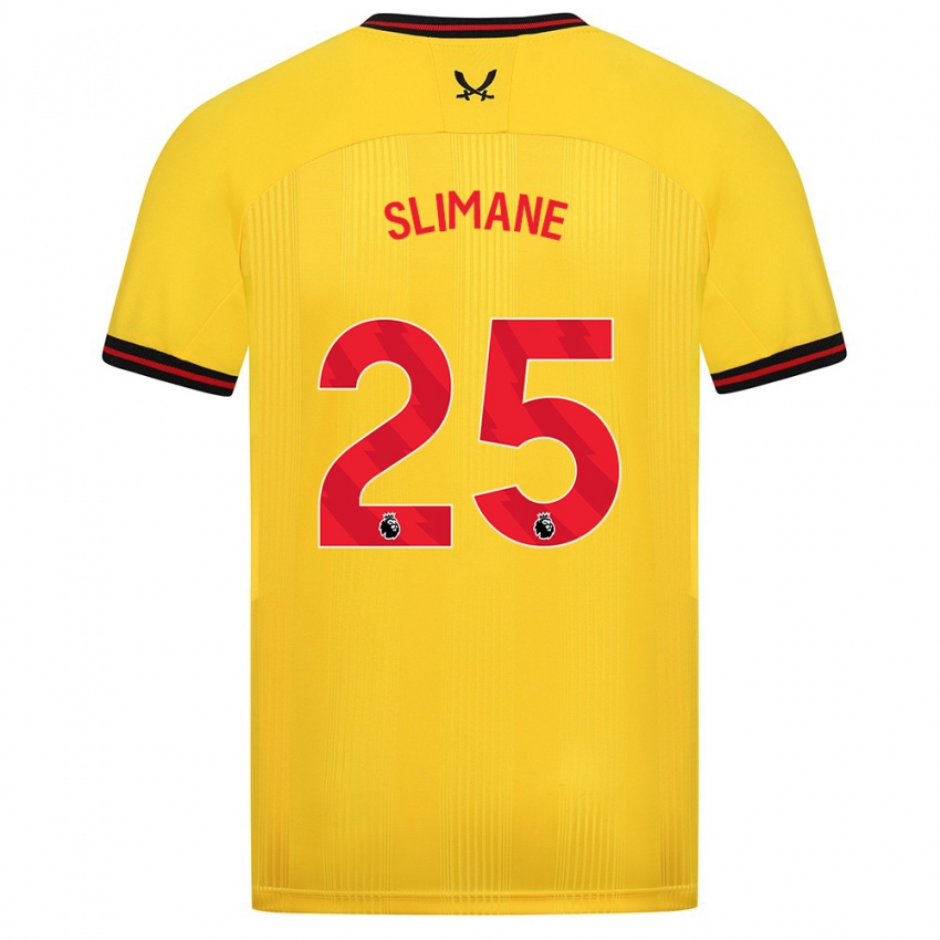 Niño Camiseta Anis Slimane #25 Amarillo 2ª Equipación 2023/24 La Camisa Argentina