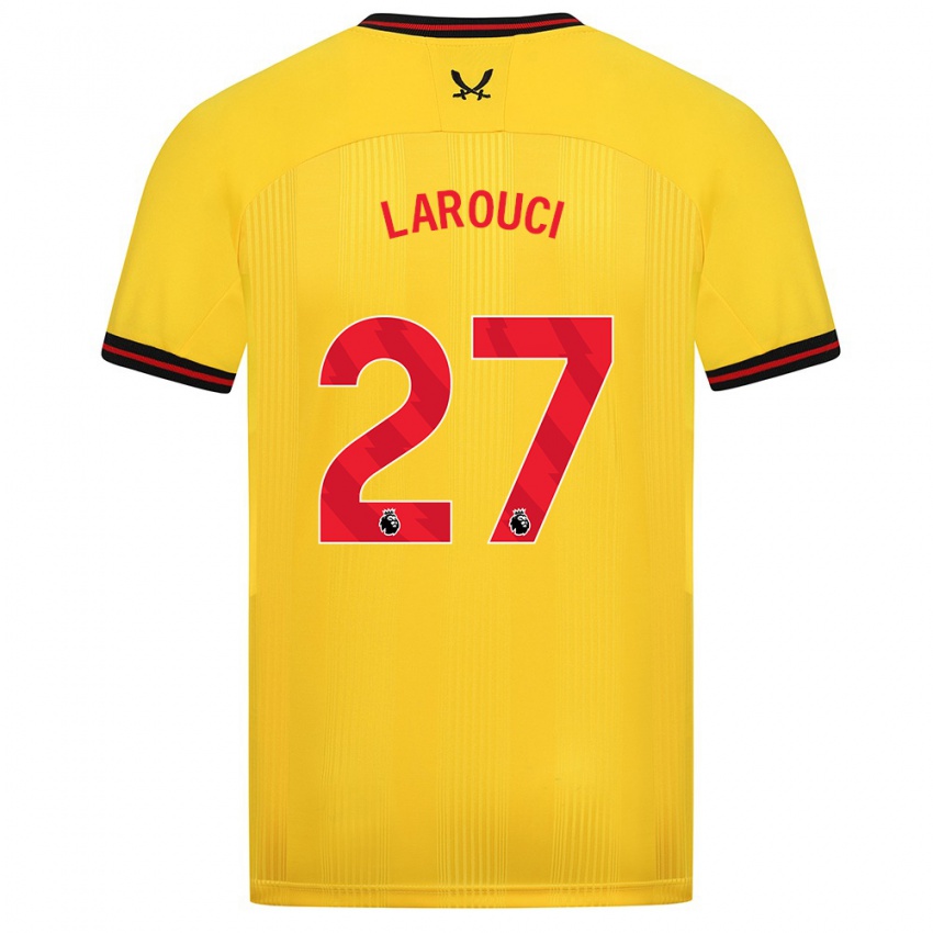 Niño Camiseta Yasser Larouci #27 Amarillo 2ª Equipación 2023/24 La Camisa Argentina