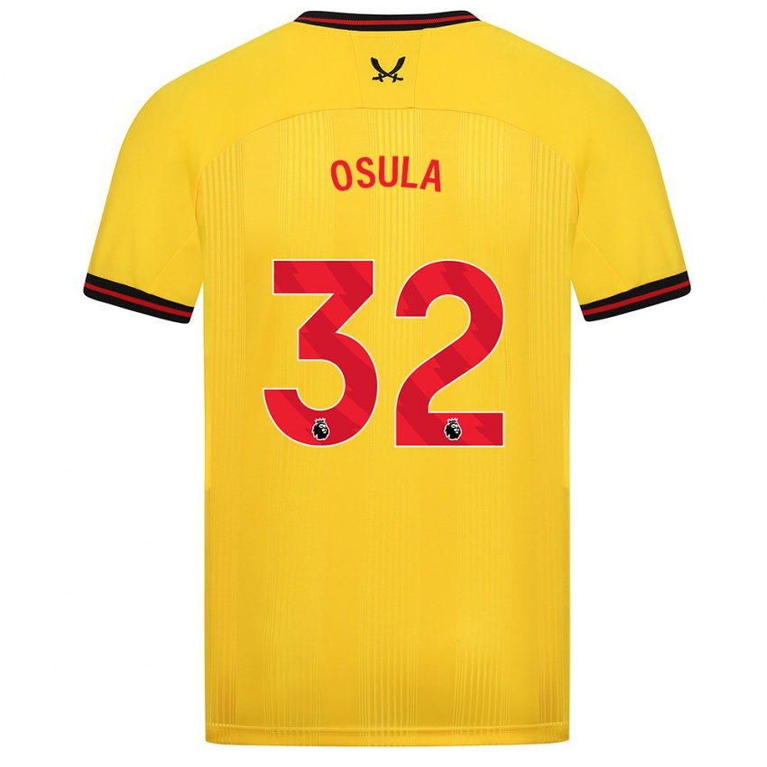 Niño Camiseta William Osula #32 Amarillo 2ª Equipación 2023/24 La Camisa Argentina