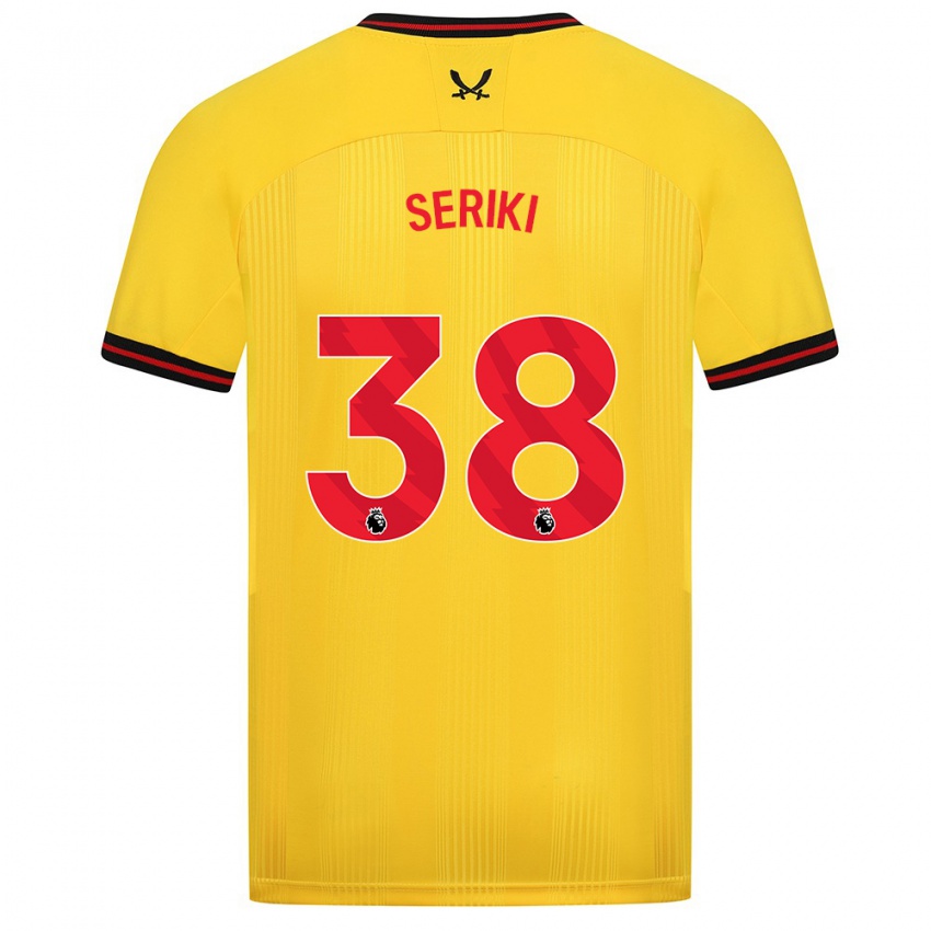 Niño Camiseta Femi Seriki #38 Amarillo 2ª Equipación 2023/24 La Camisa Argentina