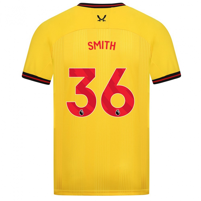 Niño Camiseta Joshua Smith #36 Amarillo 2ª Equipación 2023/24 La Camisa Argentina