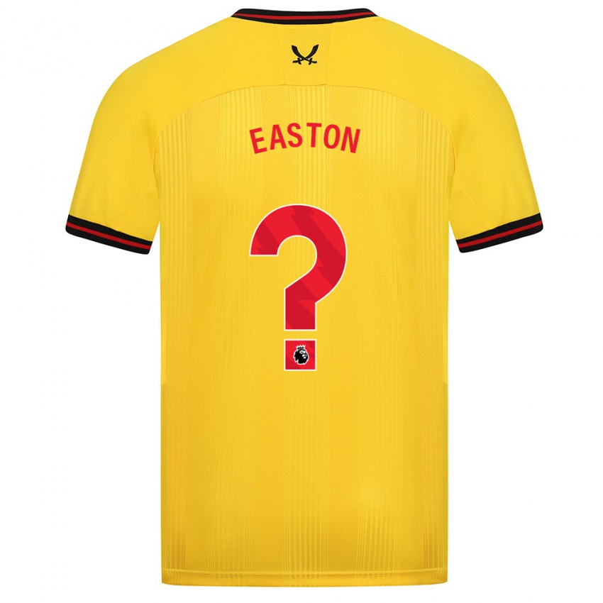 Niño Camiseta Evan Easton #0 Amarillo 2ª Equipación 2023/24 La Camisa Argentina