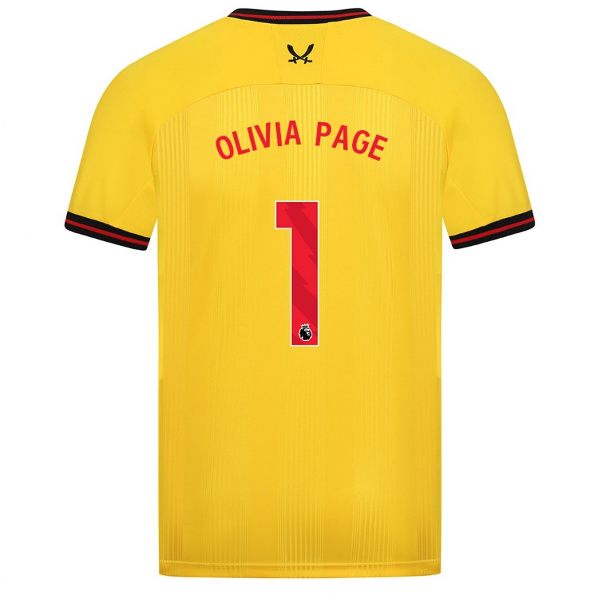 Niño Camiseta Olivia Page #1 Amarillo 2ª Equipación 2023/24 La Camisa Argentina