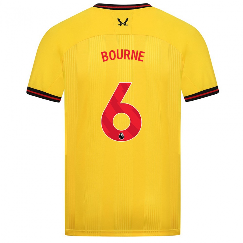 Niño Camiseta Tara Bourne #6 Amarillo 2ª Equipación 2023/24 La Camisa Argentina