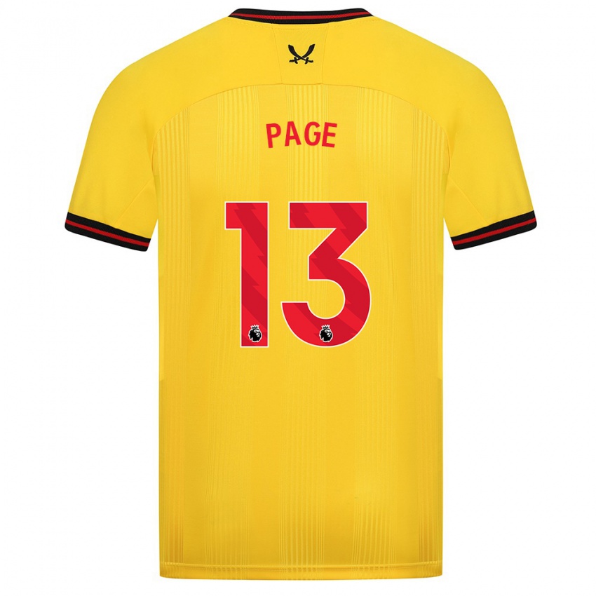 Niño Camiseta Olivia Jane Page #13 Amarillo 2ª Equipación 2023/24 La Camisa Argentina