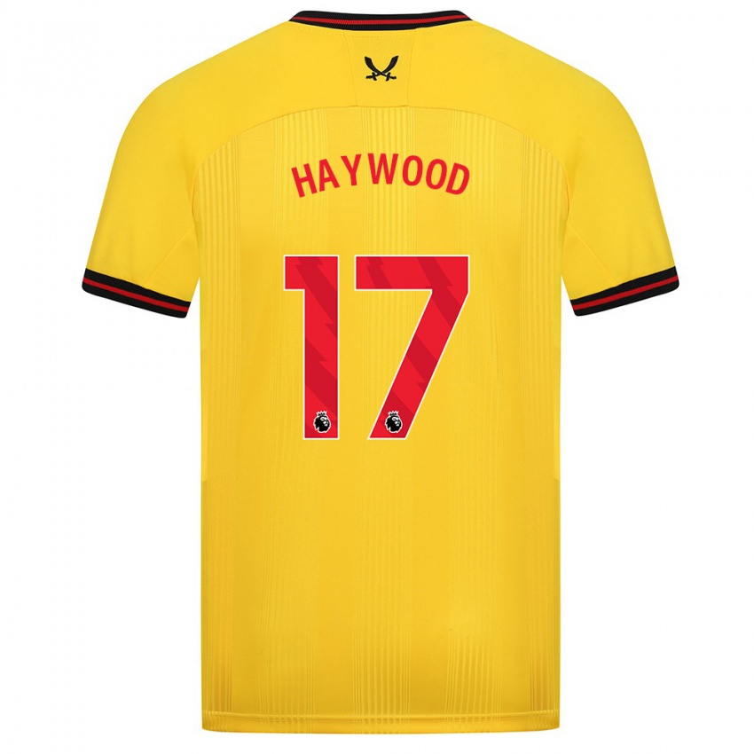 Niño Camiseta Sophie Haywood #17 Amarillo 2ª Equipación 2023/24 La Camisa Argentina