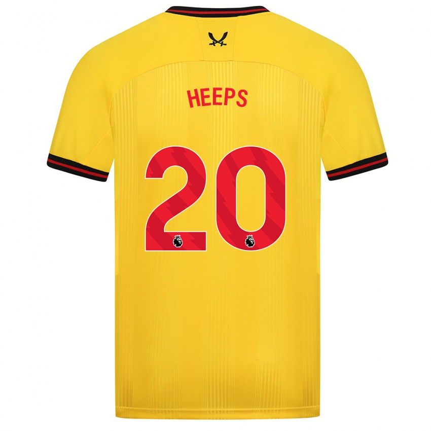 Niño Camiseta Eleanor Heeps #20 Amarillo 2ª Equipación 2023/24 La Camisa Argentina