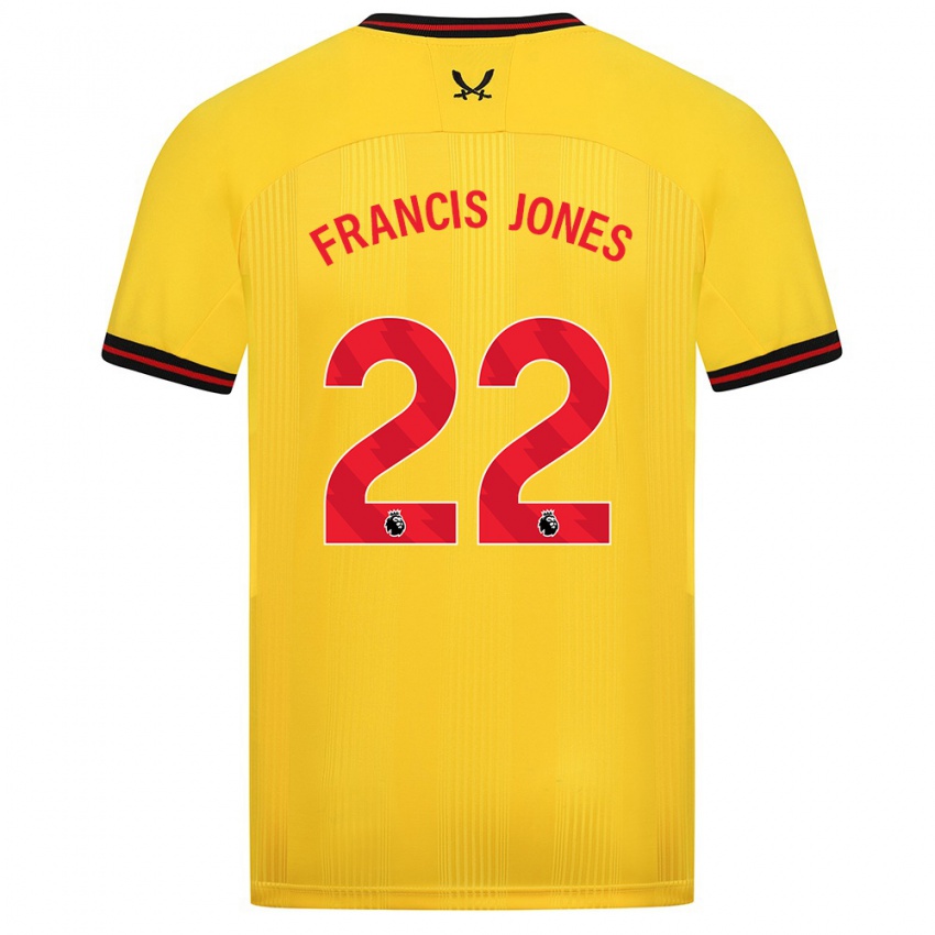 Niño Camiseta Maria Francis-Jones #22 Amarillo 2ª Equipación 2023/24 La Camisa Argentina