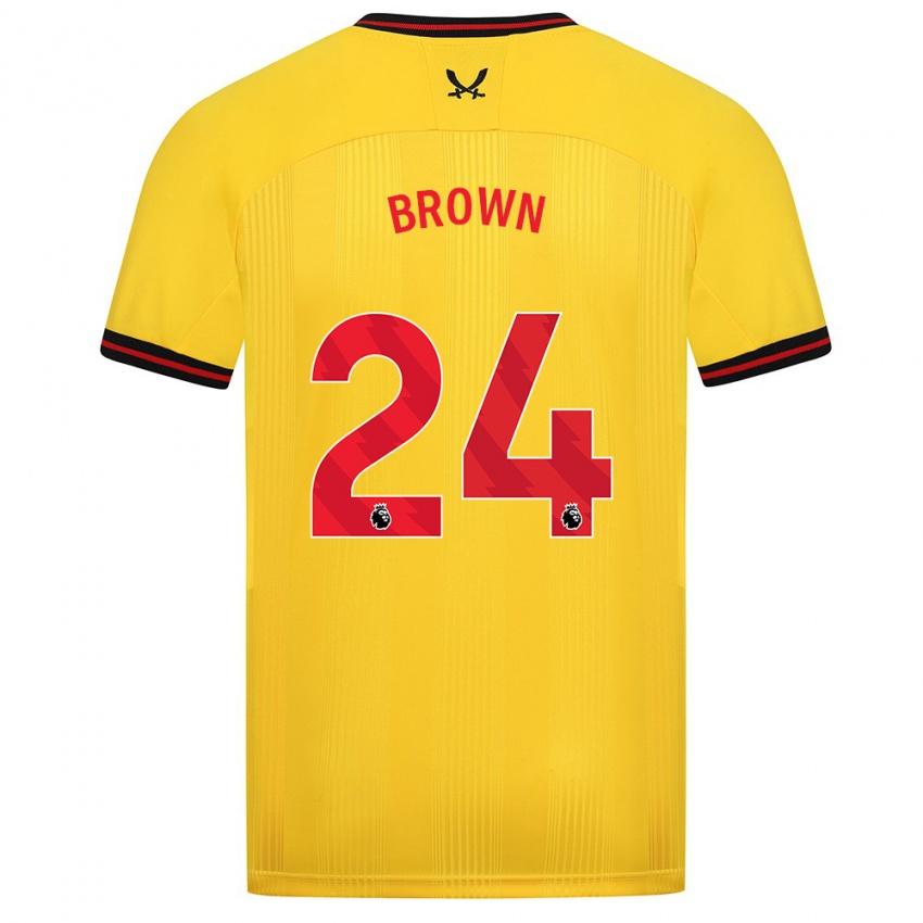 Niño Camiseta Rachel Brown #24 Amarillo 2ª Equipación 2023/24 La Camisa Argentina