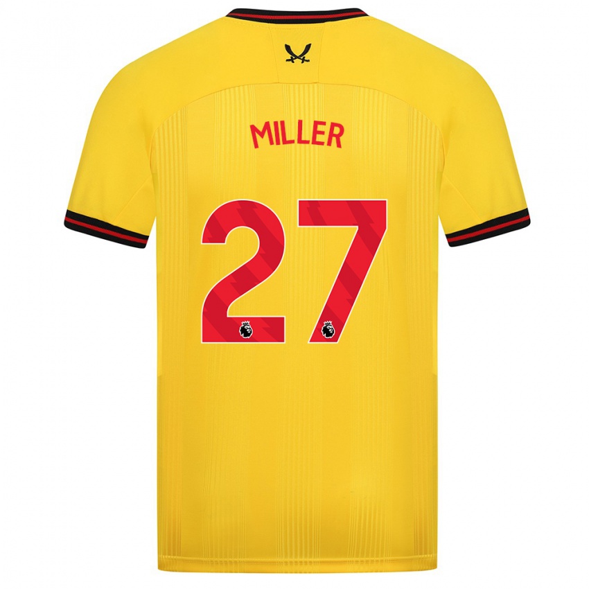 Niño Camiseta Lara Miller #27 Amarillo 2ª Equipación 2023/24 La Camisa Argentina