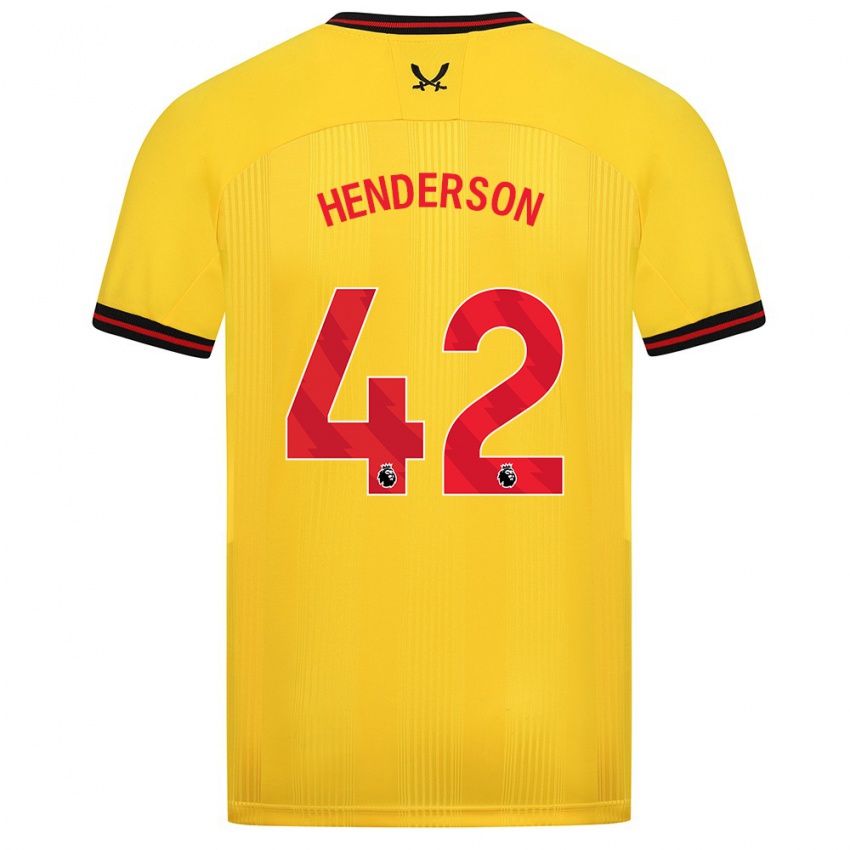 Niño Camiseta Peyton Henderson #42 Amarillo 2ª Equipación 2023/24 La Camisa Argentina