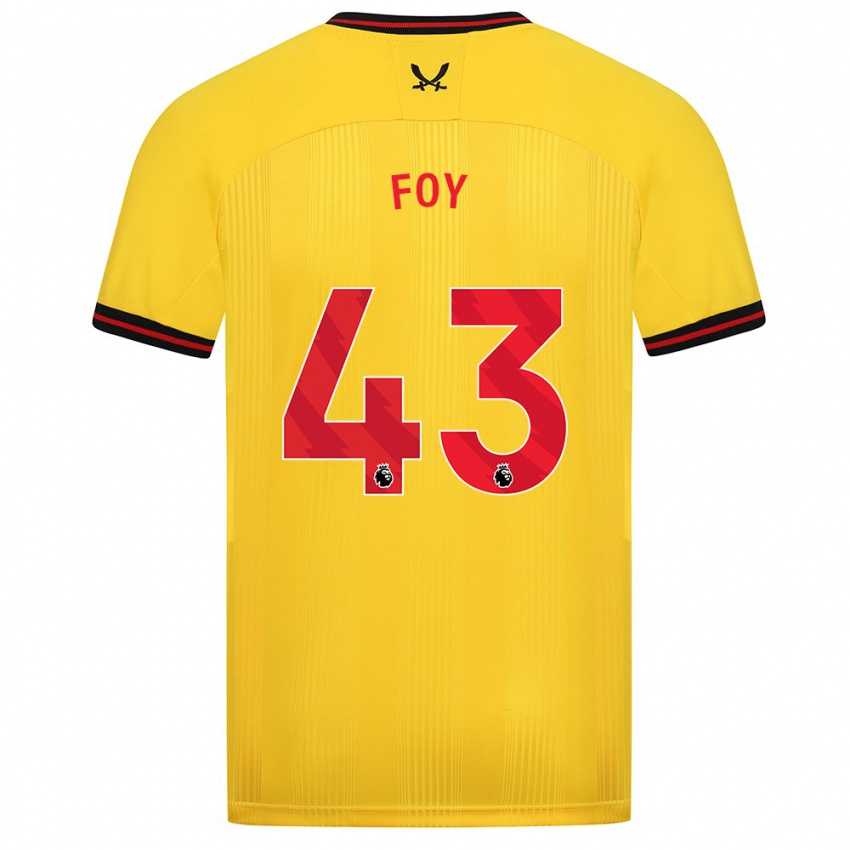 Niño Camiseta Gus Foy #43 Amarillo 2ª Equipación 2023/24 La Camisa Argentina