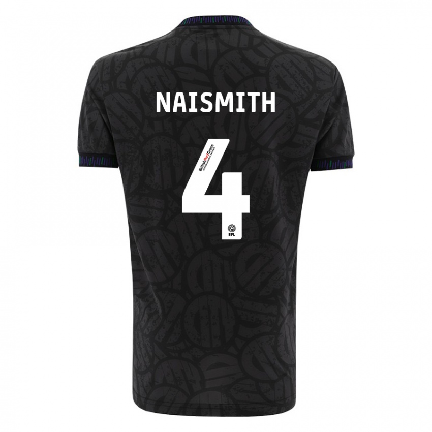 Niño Camiseta Kal Naismith #4 Negro 2ª Equipación 2023/24 La Camisa Argentina