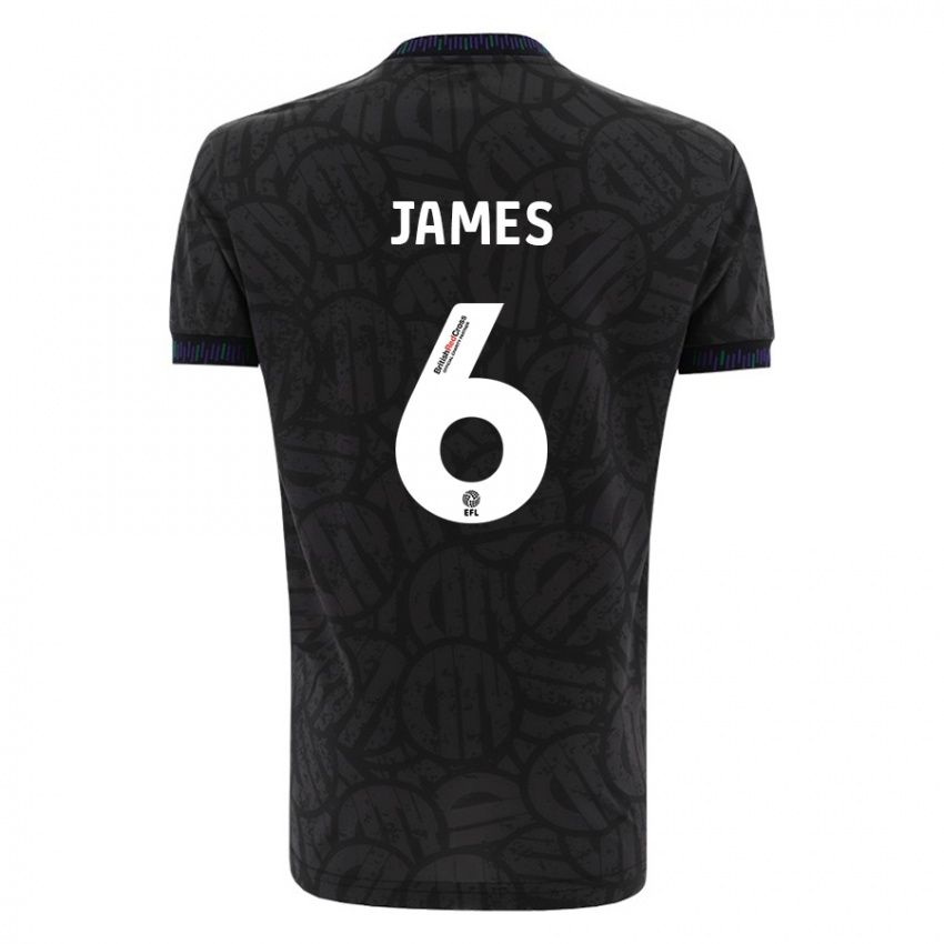 Niño Camiseta Matty James #6 Negro 2ª Equipación 2023/24 La Camisa Argentina