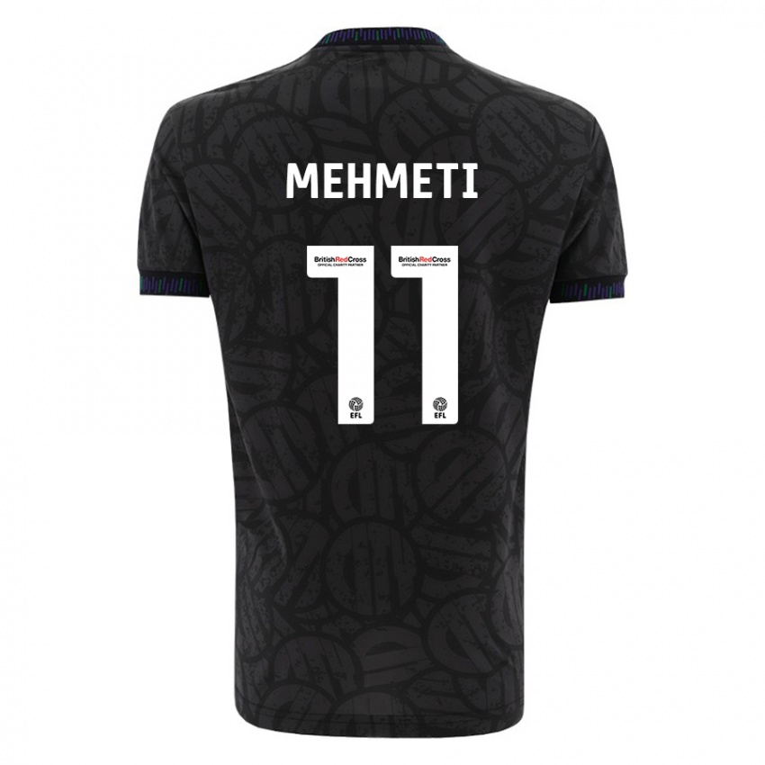 Niño Camiseta Anis Mehmeti #11 Negro 2ª Equipación 2023/24 La Camisa Argentina