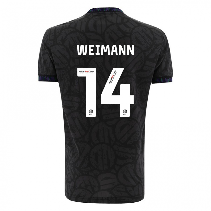 Niño Camiseta Andreas Weimann #14 Negro 2ª Equipación 2023/24 La Camisa Argentina