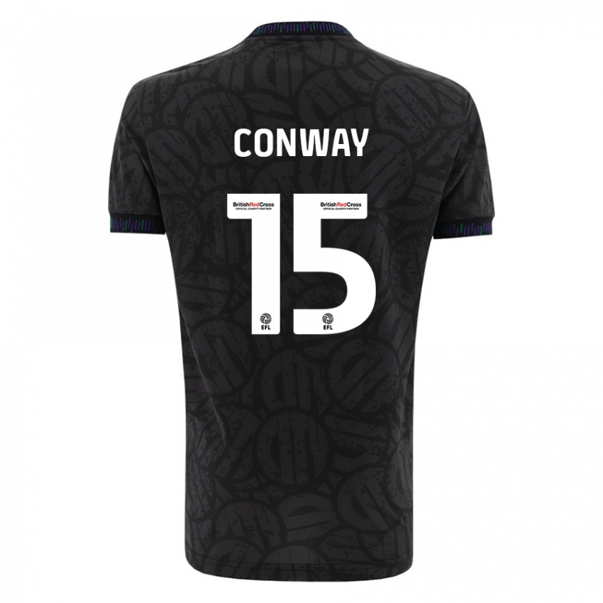 Niño Camiseta Tommy Conway #15 Negro 2ª Equipación 2023/24 La Camisa Argentina